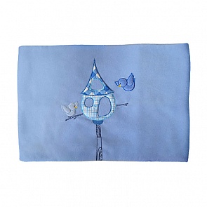 Плед флисовый Kidboo Lovely Birds, 100% полиэстер, 80 х 120 см, blue (Kidboo, 00-0012030 blue)